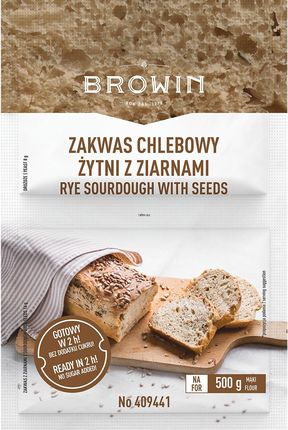 Browin Zakwas Chlebowy Żytni Z Ziarnami I Drożdżami 24 G