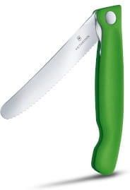 Victorinox Nóż Do Warzyw Składany 11Cm Z Ząbkami Zielony (67836F4B)