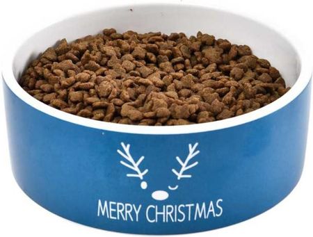 Barry King świąteczna miska dla psa niebieska