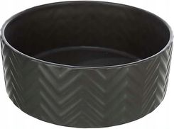 Zdjęcie Trixie Miska Ceramiczna Dla Psa Kota Czarny Mat 1.6 L ? 20 Cm - Ząbki