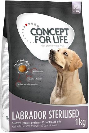 Concept For Life Labrador Sterilised Karma Sucha Dla Psa 1Kg