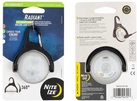 Nite Ize Akumulatorowa Radiant Rechargeable Micro Lantern Disc O Select Mltlr 07S R6 Biały