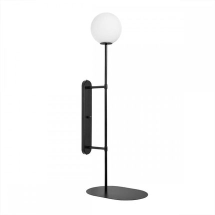 Ummo TABLO czarna lampa ścienna / kinkiet z półką (TAK12001)