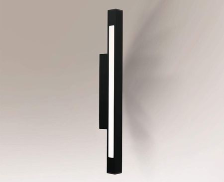 Shilo Kinkiet LED Otaru dwustronny S M 3000K 4000K prostokątny biały czarny : Kolor obudowy - czarna, Rozmiar - M, Temperatura barwowa - 4000K (8631)