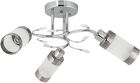 Kuchenna lampa sufitowa 8267/3 8C tuby z kryształkami chrom