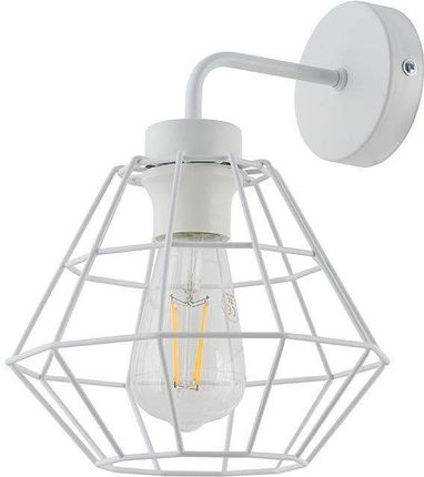 Tk Lighting kinkiet Diamond E27 biały 6208, (5901780562083)