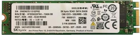 Dell SSD, 256GB, SATA3, M.2, (7XD6D)