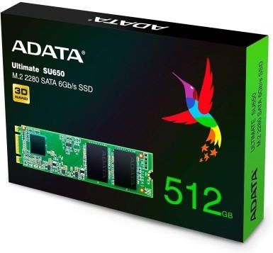 A-Data Ultimate M.2 2280″ 512 GB SATA III (6 Gb/s) 550MB/s 510MS/s (ASU650NS38512GTC)