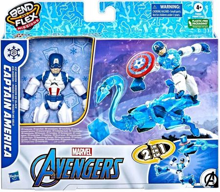Hasbro Avengers Bend and Flex Ice Mission Kapitan Ameryka F5868