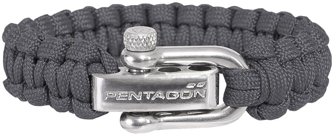 Zdjęcie Bransoletka Paracord Pentagon 2.0 Wolf Grey (K25043-08WG) - Głowno