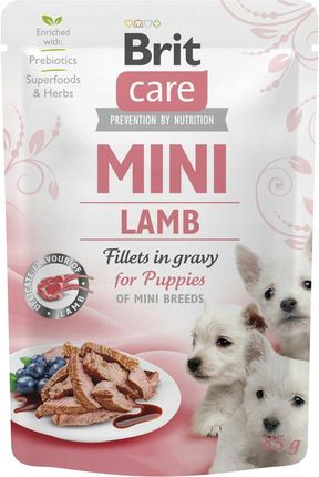 Brit Care Dog Mini Puppy Lamb Fillets In Gravy 15X85G