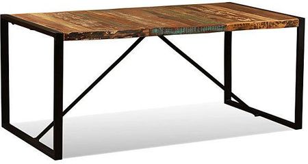 Elior Industrialny Stół Elinor 2R 180cm Drewno Regenerowane