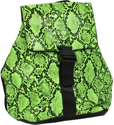 Designerski Plecak Eco Skóra Węża Neon