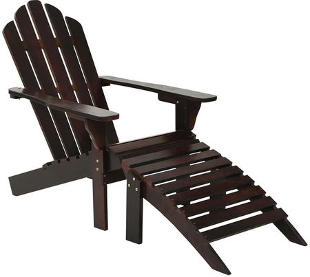 Elior Drewniane Krzesło Ogrodowe Falcon Brązowe 5517