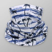 Zdjęcie Biało-granatowa chusta wielofunkcyjna w palmy - Puszczykowo