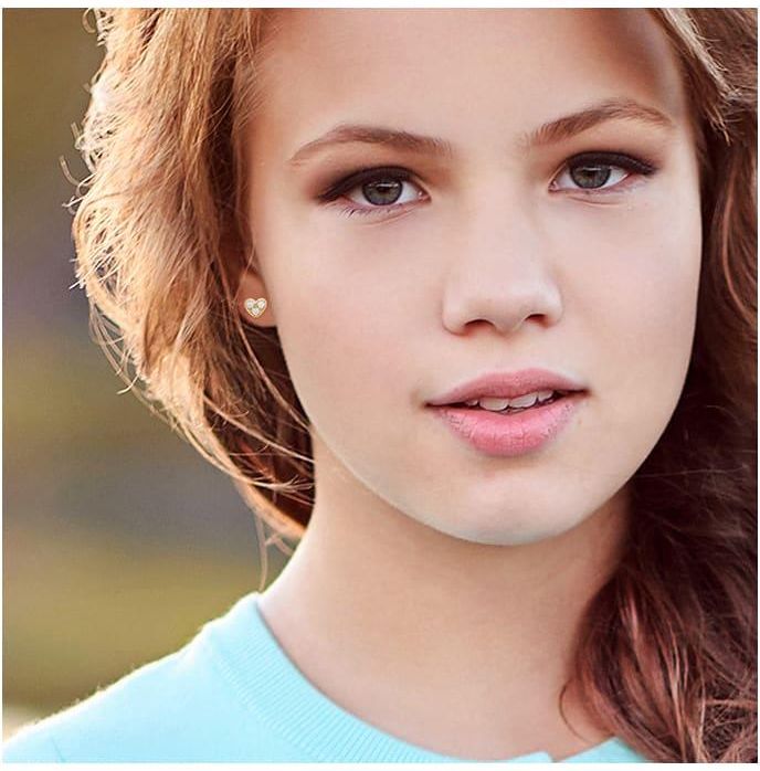 Kidwell Złote kolczykiwkrętki z cyrkoniami Ceny i opinie Ceneo.pl