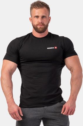 Nebbia Men‘S Minimalist Logo T Shirt Black