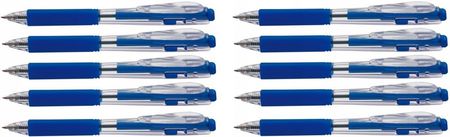 Pentel Zestaw 10X Długopis Bk 437 0.7Mm Niebieski