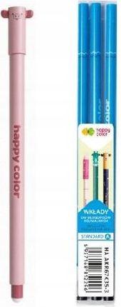 Happy Color Długopis Ścieralny Uszaki + 3szt. Wkładów