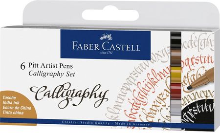 Faber Castell Zestaw Do Kaligrafii Pitt Artist Pen 6szt.