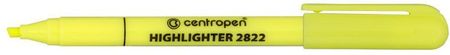 Zakreślacz Centropen 2822 żółta końcówka klinowa szerokość 1-3mm