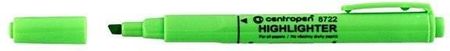 Zakreślacz Centropen 8722 zielona końcówka klinowa 1-4mm