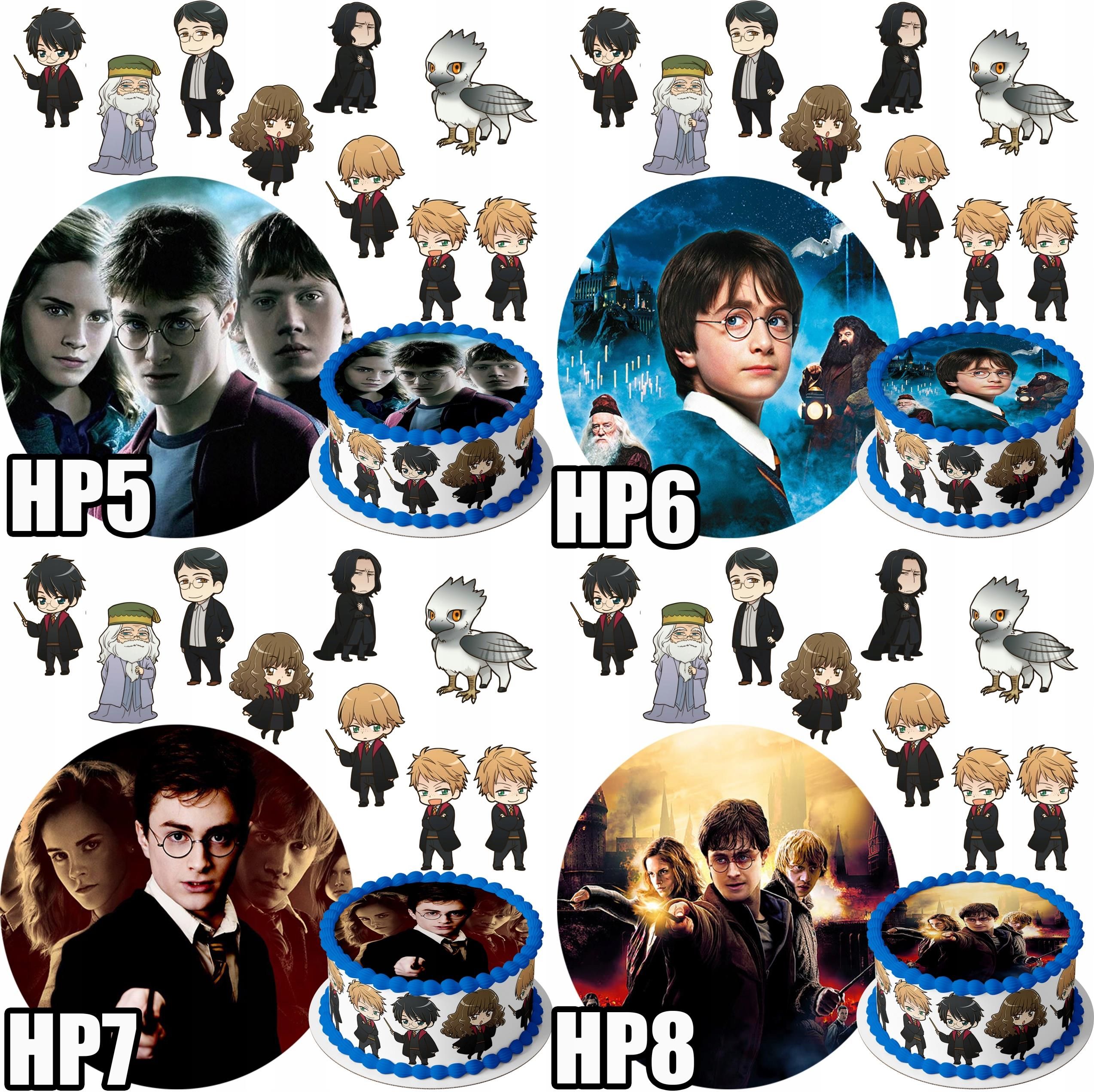 Harry Potter 1 7 Bücher Deutsch Zestaw Opłatek Na Tort Harry Potter+ Postaci 9szt (11444329825) - Ceny