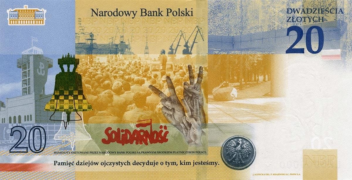 20 Zł Banknot Lech Kaczyński: Warto Być Polakiem - zdjęcie 2 20 Zł Banknot Lech Kaczyński: Warto Być Polakiem