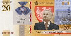 20 Zł Banknot Lech Kaczyński: Warto Być Polakiem