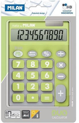 Kalkulator 10 Poz. Touch Duo Zielony Milan