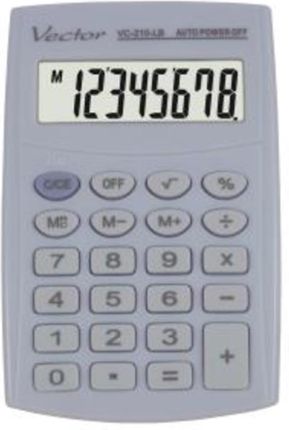 Vector Kalkulator Kav Vc 210 Lb | Kieszonkowy 8 Miejsc Błękitny