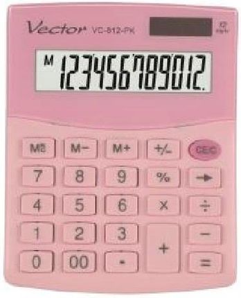 Vector Kalkulator Vc 812 Lb Różowy Pastelowy