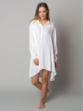 Zdjęcie Asymetryczna koszula nocna ecru - Goniądz