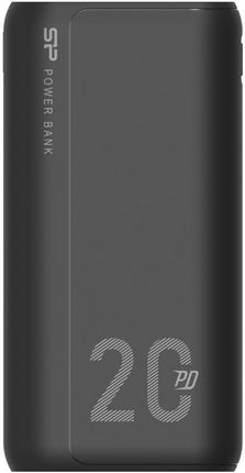 Powerbank Silicon Power QS15 20000mAh 1x USB-C, 2x USB-A, czarny (SP20KMAPBKQS150K)