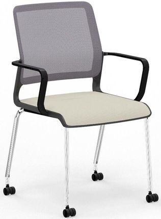 Nowy Styl Krzesło Konferencyjne Tapicerowane Xilium Frame Chair 4L Mesh