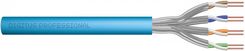 Digitus Kabel teleinformatyczny instalacyjny kat.6A, S/FTP, Eca, drut, AWG 23/1, LSOH, 100m ofoliowany Niebieski (DK1641AVH1)