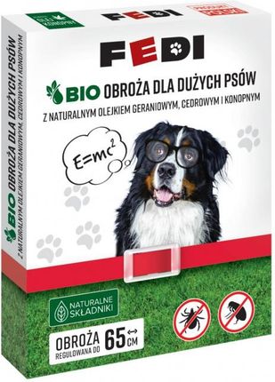 Fedi BIO Obroża przeciw pchłom i kleszczom dla dużych psów 1szt.