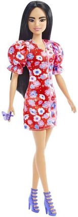 Barbie Fashionistas Dwukolorowa sukienka w kwiaty FBR37 HBV11