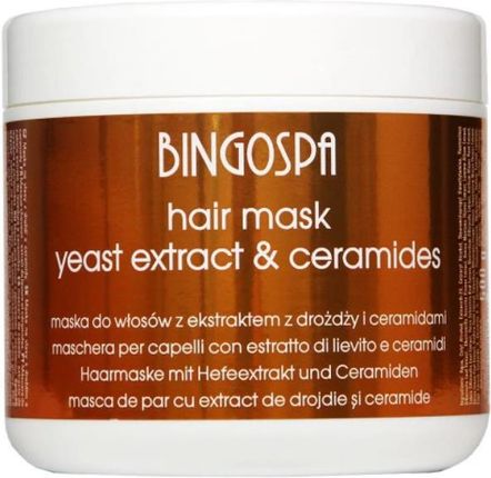 BINGOSPA Maska do włosów z ekstraktem z drożdży 500g