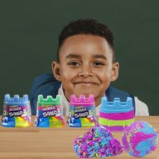 Zdjęcie Spin Master Kinetic Sand Piasek Kinetyczny Tęczowy Zamek 141G - Mielec