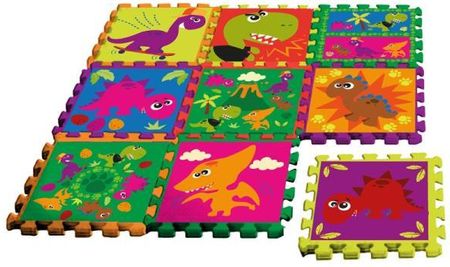 Kids Euroswan Mata piankowa puzzle w torbie Crazy Dino KL11171