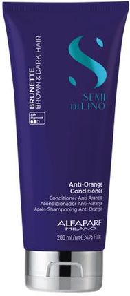 Alfaparf Semi Di Lino Brunette Anti Orange Conditioner Neutralizująca Odżywka Do Włosów Brązowych i Bardzo Ciemnych 200 ml
