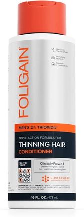 Foligain Odżywka Przeciw Wypadającym Włosom Dla Mężczyzn Z 2% Trioxidilem 473 ml