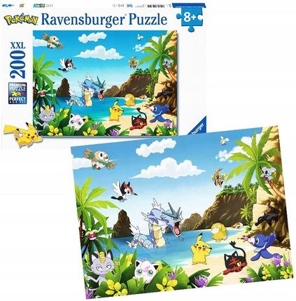 Ravensburger Pokemon Tradycyjne Puzzle 200El. Xxl Pikachu