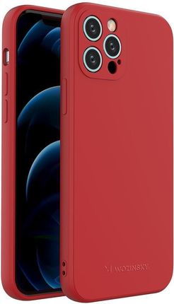 Wozinsky Color Case Silikonowe Elastyczne Wytrzymałe Etui iphone 13 Mini Czerwony
