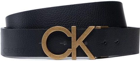Calvin Klein Pasek Męski Adj/Rev Ck Metal Gold Pb K50K508159 Czarny - Ceny  i opinie