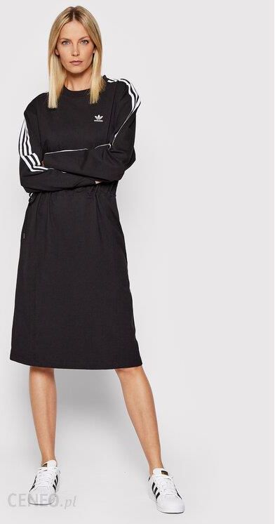 Adidas Sukienka dzianinowa adicolor Classics HC2059 Czarny Loose Fit - Ceny  i opinie 