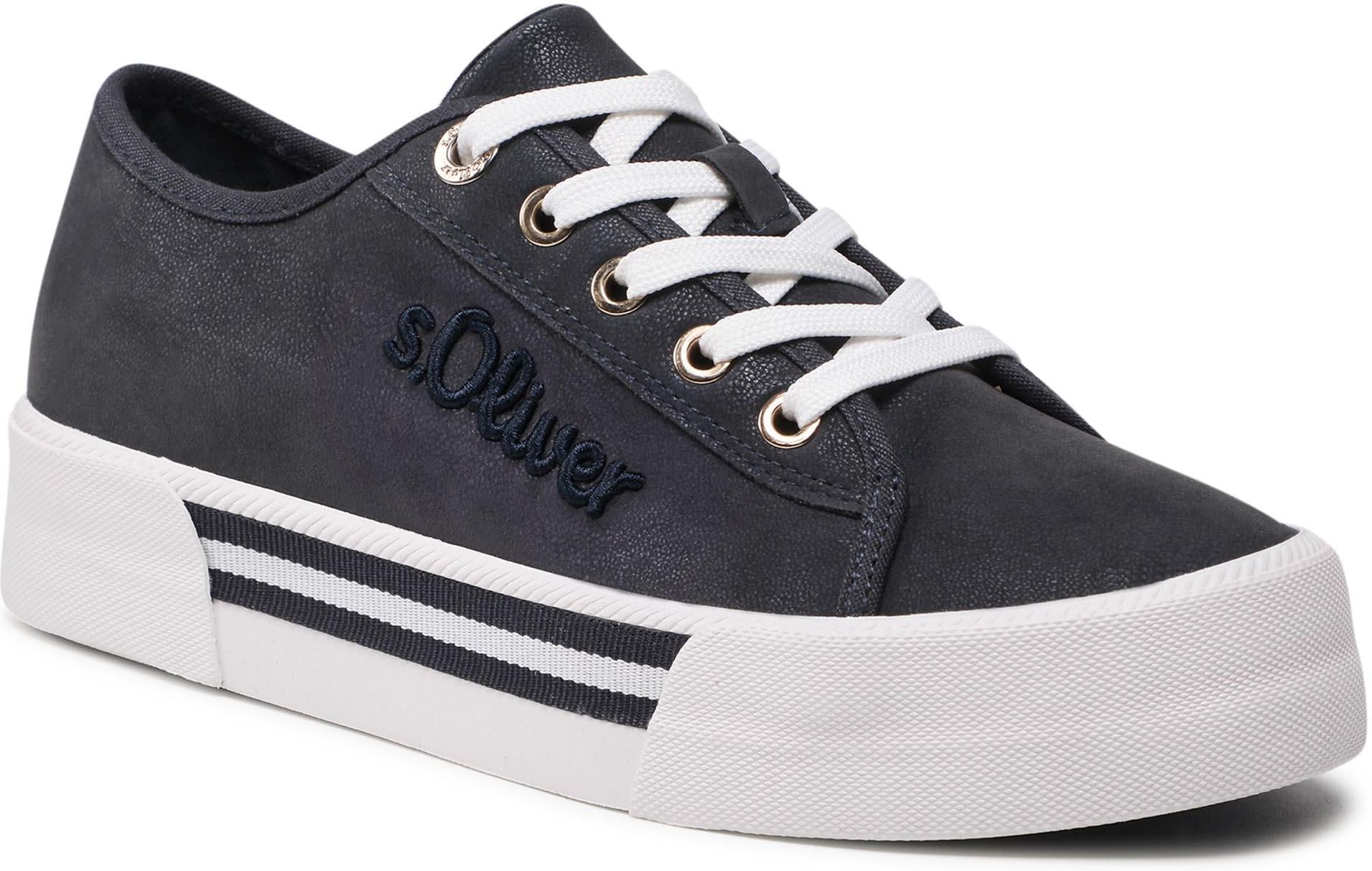 S.Oliver 5-5-23678-38 Scarpe Da Ginnastica Donna - Sneaker Basse In Sintetico, Tacco Zero, Comode Per Ogni Giorno, Taglia 38 - 5
