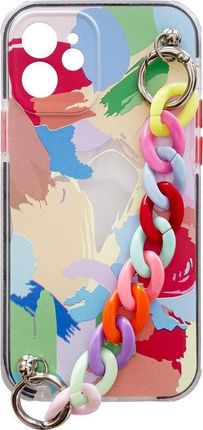 Hurtel Color Chain Case Żelowe Elastyczne Etui Z Łańcuchem Łańcuszkiem Zawieszką Do Xiaomi Redmi Note 10 Pro Wielokolorowy (4)