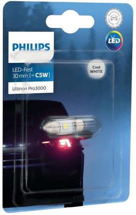 Philips Festoon 30Mm Led Ultinon Pro3000 Si 12V 0,6W Sv8.5 11860U30Cwb1 